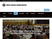 Tablet Screenshot of newkingsdemocrats.com